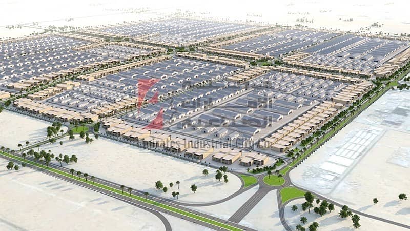 5 Fully Developed Industrial Plots to Own only 80 AED/sq/ft