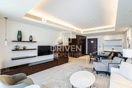 2 Bedroom Hotel Apartment for Rent in Downtown Dubai, Dubai - Fully Furnished | High Floor | Burj View