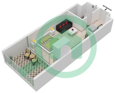 特里亚公寓 - 单身公寓类型A戶型图