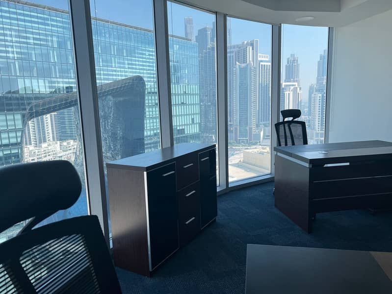 half floor office for rent/Fully furnished direct to owner in business bay half floor office for rent/Fully furnished direct to owner in business bay