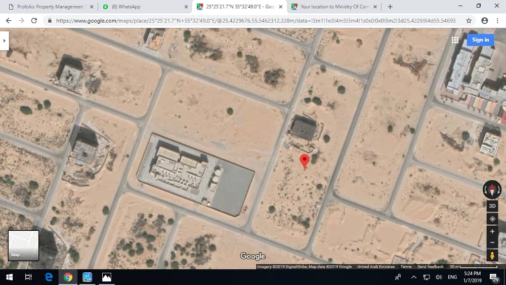 Residential Commercial plot for Sale in Ajman, Al Jurf  17, G 6 permission, Asking price 1. 3 Million