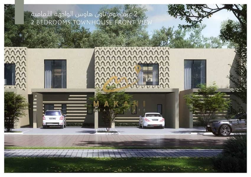 Own a townhouse in Hayan Villas, 4% installments and monthly installments with the developer