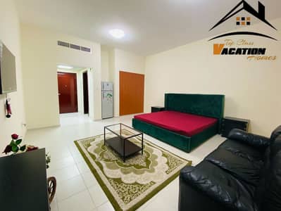 Studio for Rent in International City, Dubai - HOT OFFER | SPACIOUS NEW FURNISHED STUDIO IN FAMILY BUILDING.