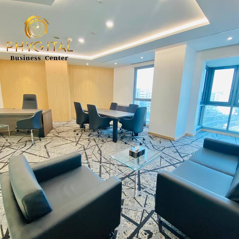 Furnished Offices | Free Parking | Free Ejari | No commission Deira Clock Tower | Business Village Block A | For Rent Fully Fitted Office