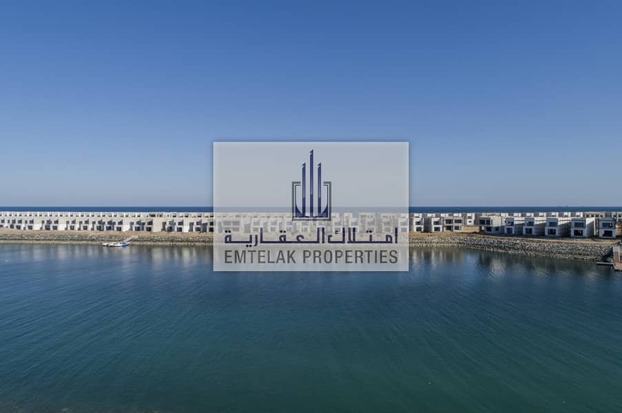 Own a luxury villa in island in Al aqah Beach