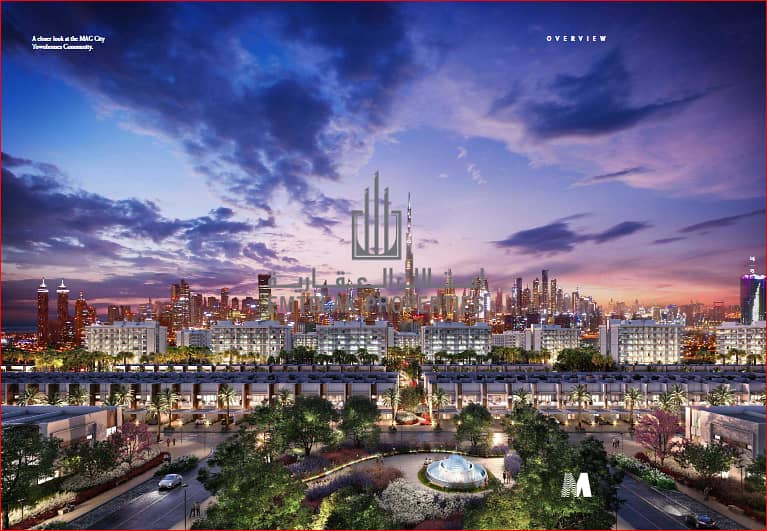 11 Best Price villa in Meydan view Burj Khalifa  100k down payment