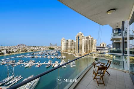 شقة 3 غرف نوم للايجار في نخلة جميرا، دبي - Balcony View