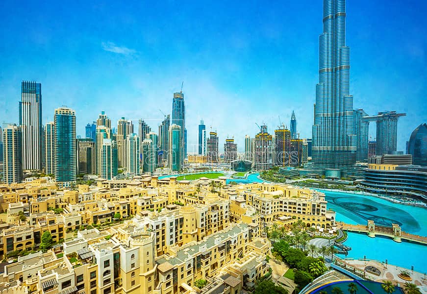 Luxurious 1BR | Full Fountain & Burj Khalifa View