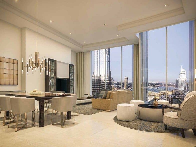 2 Bedroom with Burj Khalifa and  Fountain view