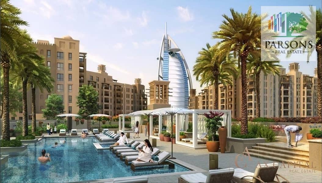 7 Own an Apartment  in Madinat Jumeirah with the view of Burj Al Arab.  Booking amount 5% - 65k