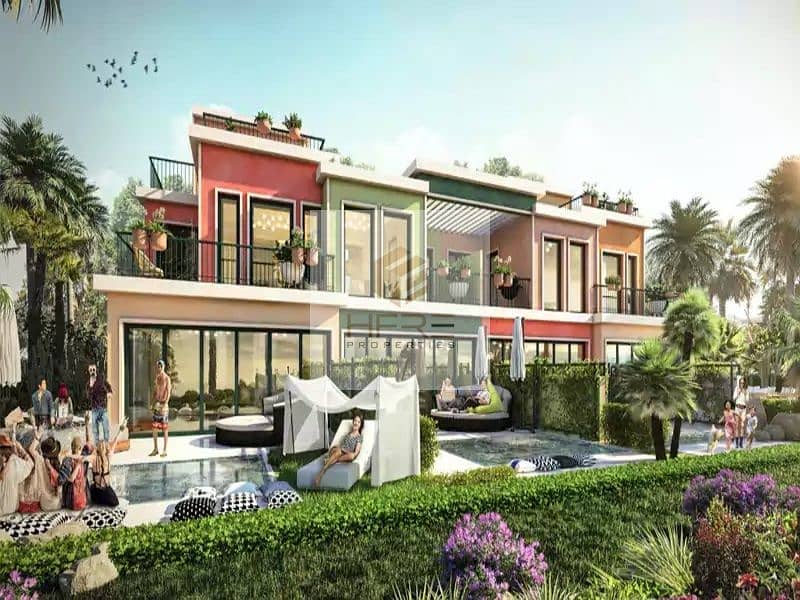 位于大马士革湖住宅，波托菲诺联排别墅 5 卧室的别墅 2577000 AED - 6069805