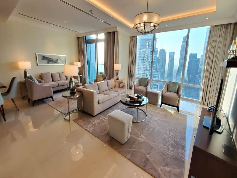 Lavish 3 br+M | Full Burj & Fountain View | Best Deal