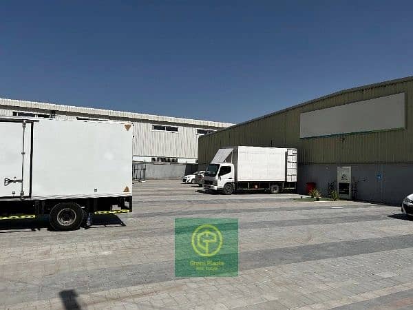 Jebel Ali Industrial Area 43,000 Sq. Ft with built-in warehouses with interlocked open yard