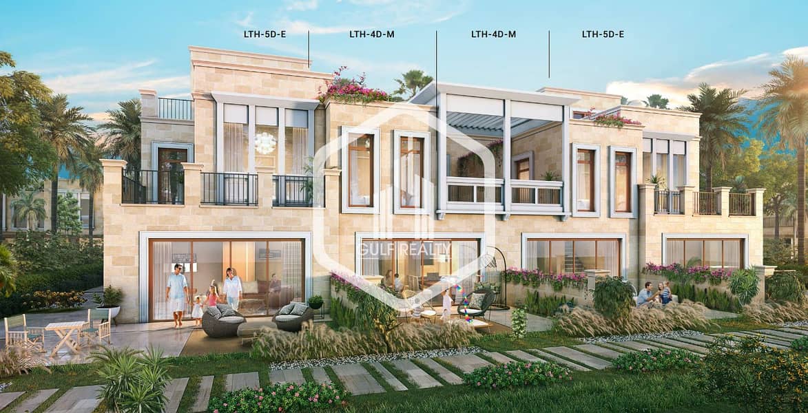 位于大马士革湖住宅，伊比沙别墅 4 卧室的联排别墅 2200000 AED - 6336941