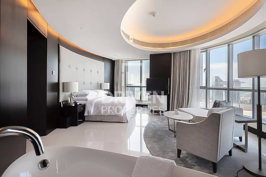 位于迪拜市中心，谦恭市中心酒店（湖畔酒店） 4 卧室的顶楼公寓 35500000 AED - 8070747