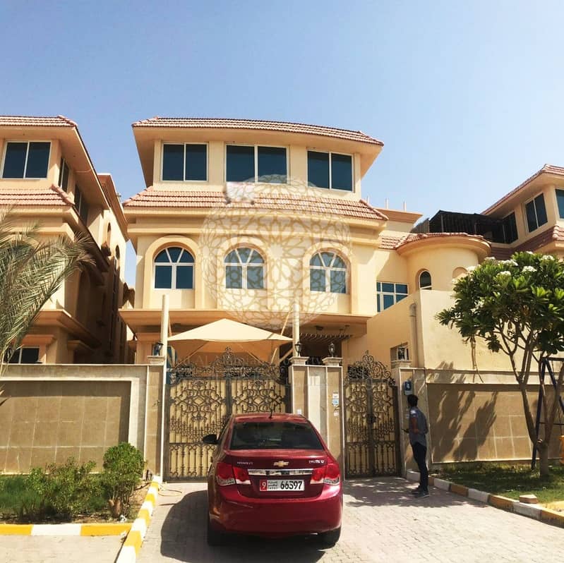 FABULOUS 6 BEDROOM SEMI INDEPENDENT VILLA WITH DRIVER ROOM FOR RENT IN KHALIFA CITY A