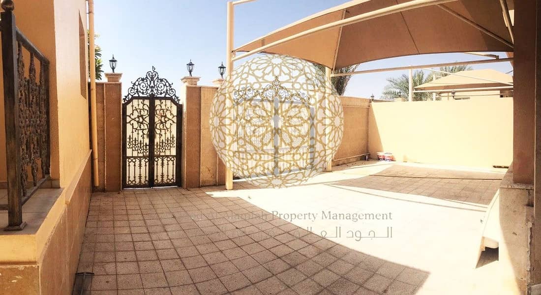 3 FABULOUS 6 BEDROOM SEMI INDEPENDENT VILLA WITH DRIVER ROOM FOR RENT IN KHALIFA CITY A