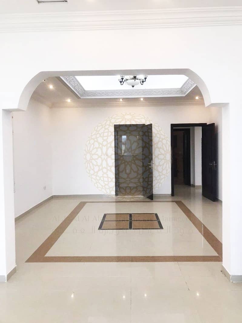 7 FABULOUS 6 BEDROOM SEMI INDEPENDENT VILLA WITH DRIVER ROOM FOR RENT IN KHALIFA CITY A