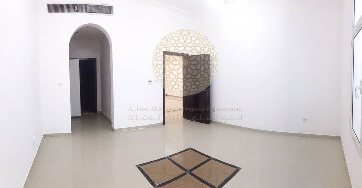 8 FABULOUS 6 BEDROOM SEMI INDEPENDENT VILLA WITH DRIVER ROOM FOR RENT IN KHALIFA CITY A