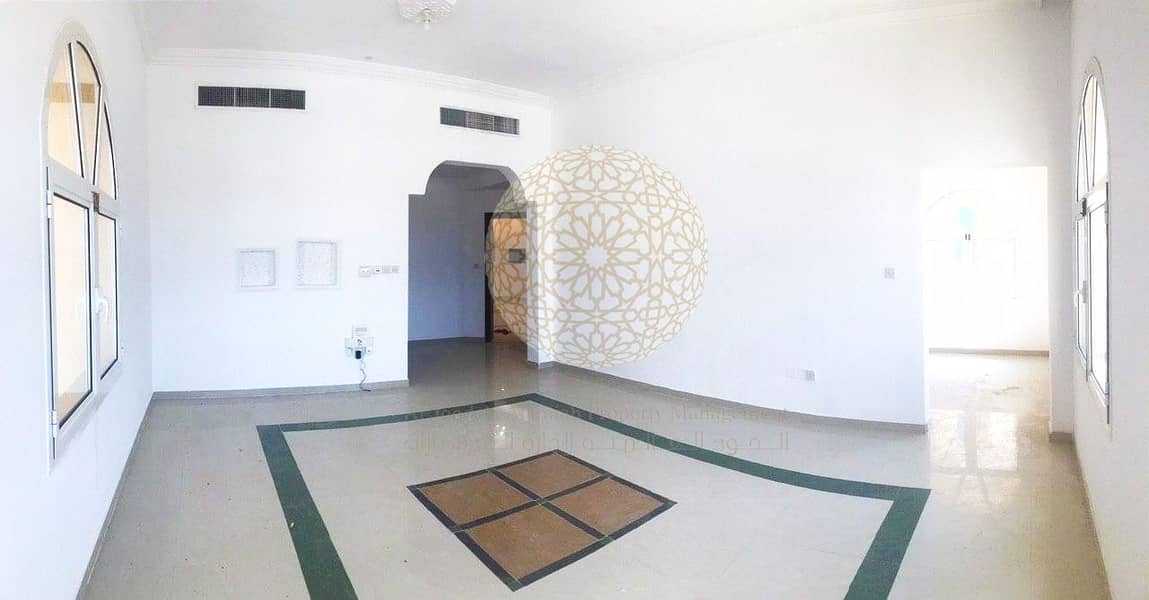 10 FABULOUS 6 BEDROOM SEMI INDEPENDENT VILLA WITH DRIVER ROOM FOR RENT IN KHALIFA CITY A