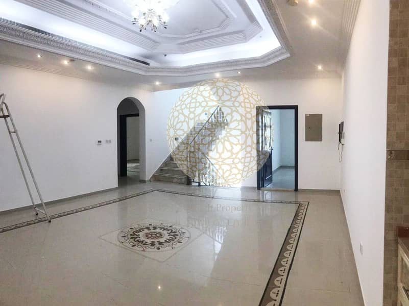 13 FABULOUS 6 BEDROOM SEMI INDEPENDENT VILLA WITH DRIVER ROOM FOR RENT IN KHALIFA CITY A