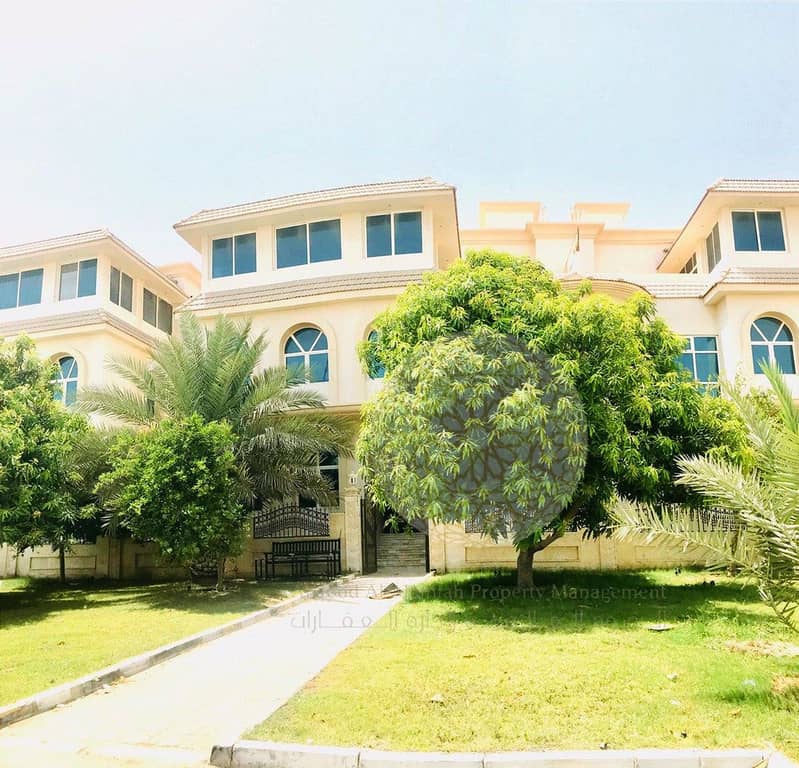 STUNNING 6 BED ROOM SEMI INDEPENDENT VILLA WITH ECO NATURE BEAUTY FOR RENT IN KHALIFA CITY A