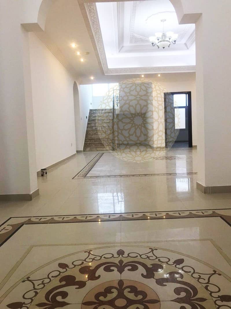14 FABULOUS 6 BEDROOM SEMI INDEPENDENT VILLA WITH DRIVER ROOM FOR RENT IN KHALIFA CITY A