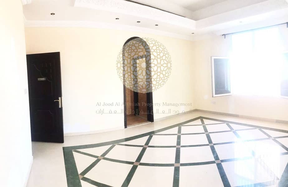 4 STUNNING 6 BED ROOM SEMI INDEPENDENT VILLA WITH ECO NATURE BEAUTY FOR RENT IN KHALIFA CITY A
