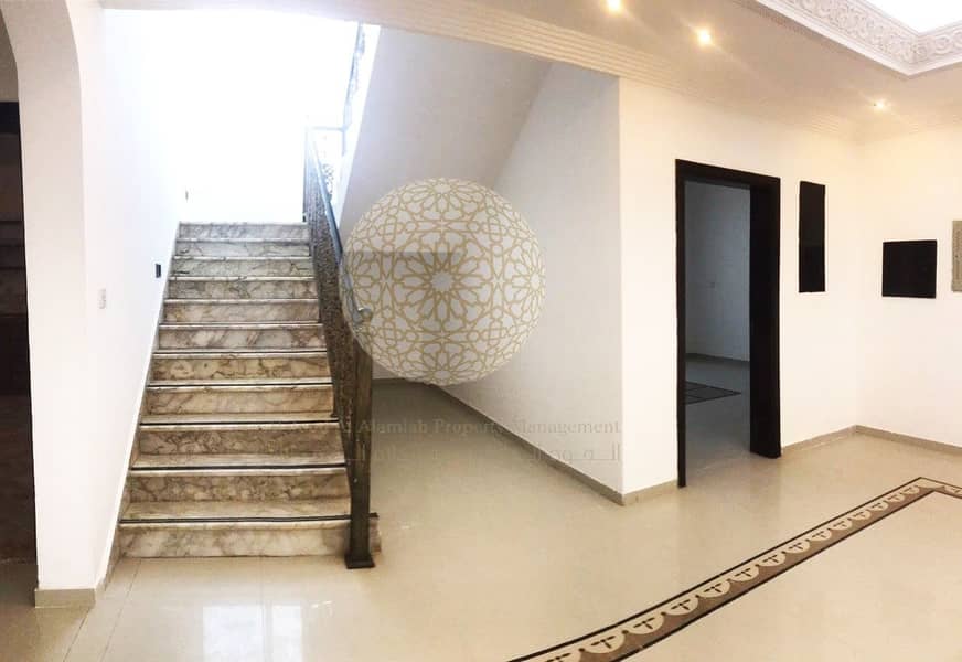18 FABULOUS 6 BEDROOM SEMI INDEPENDENT VILLA WITH DRIVER ROOM FOR RENT IN KHALIFA CITY A