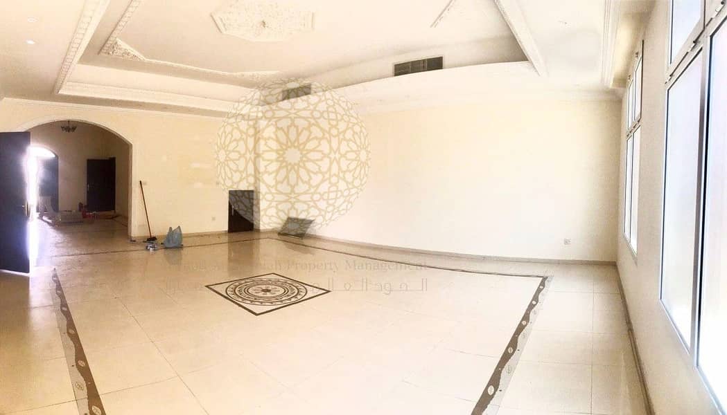 10 STUNNING 6 BED ROOM SEMI INDEPENDENT VILLA WITH ECO NATURE BEAUTY FOR RENT IN KHALIFA CITY A