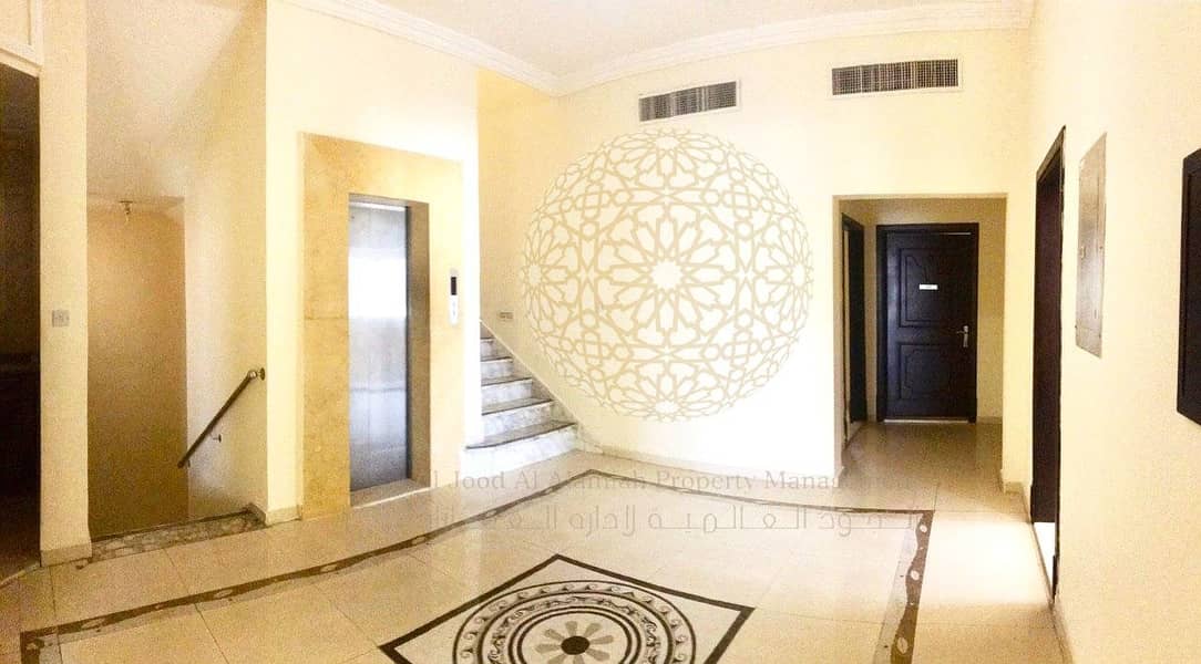 11 STUNNING 6 BED ROOM SEMI INDEPENDENT VILLA WITH ECO NATURE BEAUTY FOR RENT IN KHALIFA CITY A