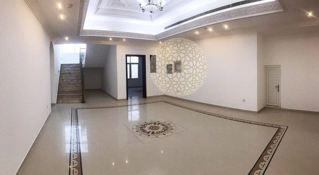 21 FABULOUS 6 BEDROOM SEMI INDEPENDENT VILLA WITH DRIVER ROOM FOR RENT IN KHALIFA CITY A
