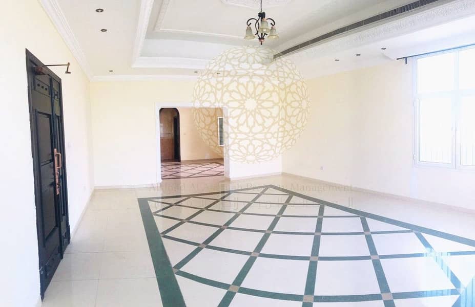 12 STUNNING 6 BED ROOM SEMI INDEPENDENT VILLA WITH ECO NATURE BEAUTY FOR RENT IN KHALIFA CITY A