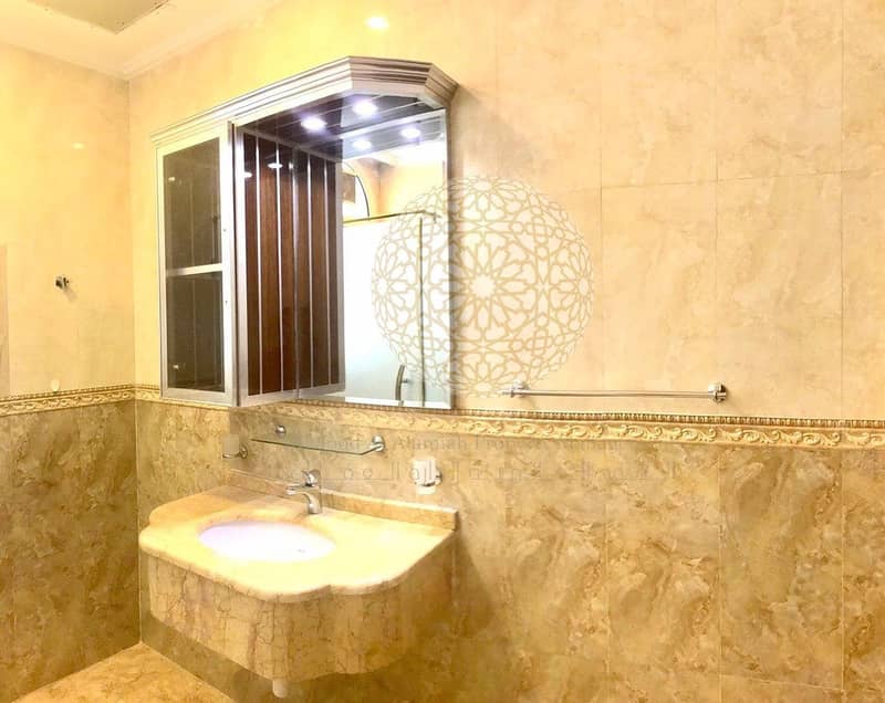 15 STUNNING 6 BED ROOM SEMI INDEPENDENT VILLA WITH ECO NATURE BEAUTY FOR RENT IN KHALIFA CITY A