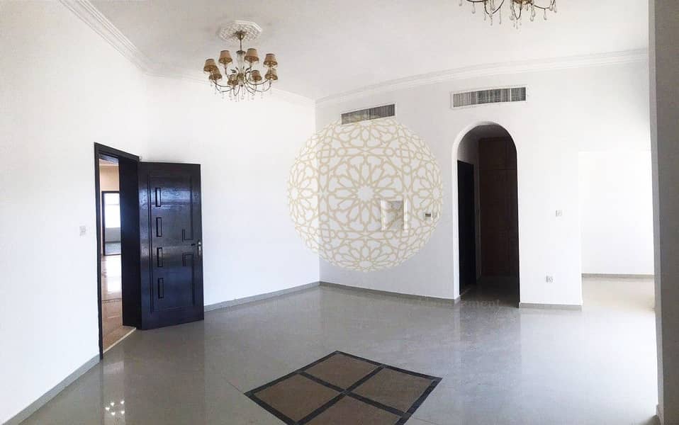 24 FABULOUS 6 BEDROOM SEMI INDEPENDENT VILLA WITH DRIVER ROOM FOR RENT IN KHALIFA CITY A