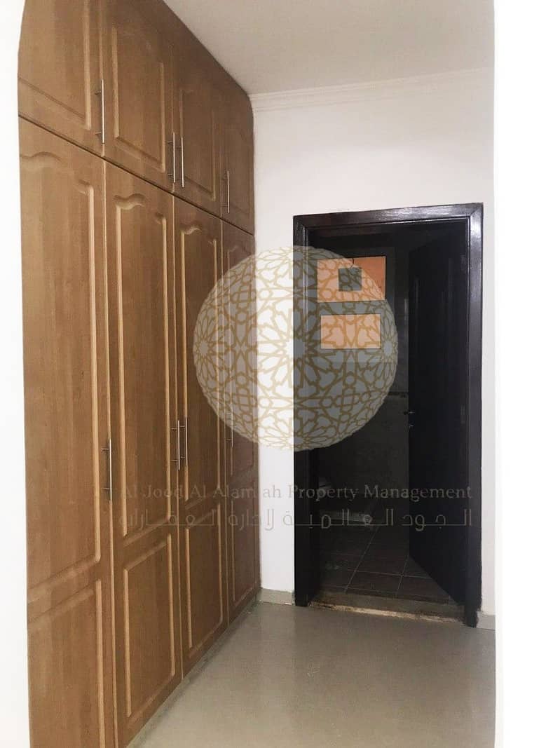 27 FABULOUS 6 BEDROOM SEMI INDEPENDENT VILLA WITH DRIVER ROOM FOR RENT IN KHALIFA CITY A