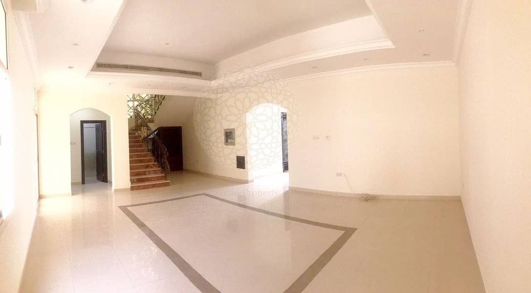 5 MARVELOUS 5 BEDROOM INDEPENDENT VILLA WITH MAID ROOM FOR RENT IN KHALIFA CITY A