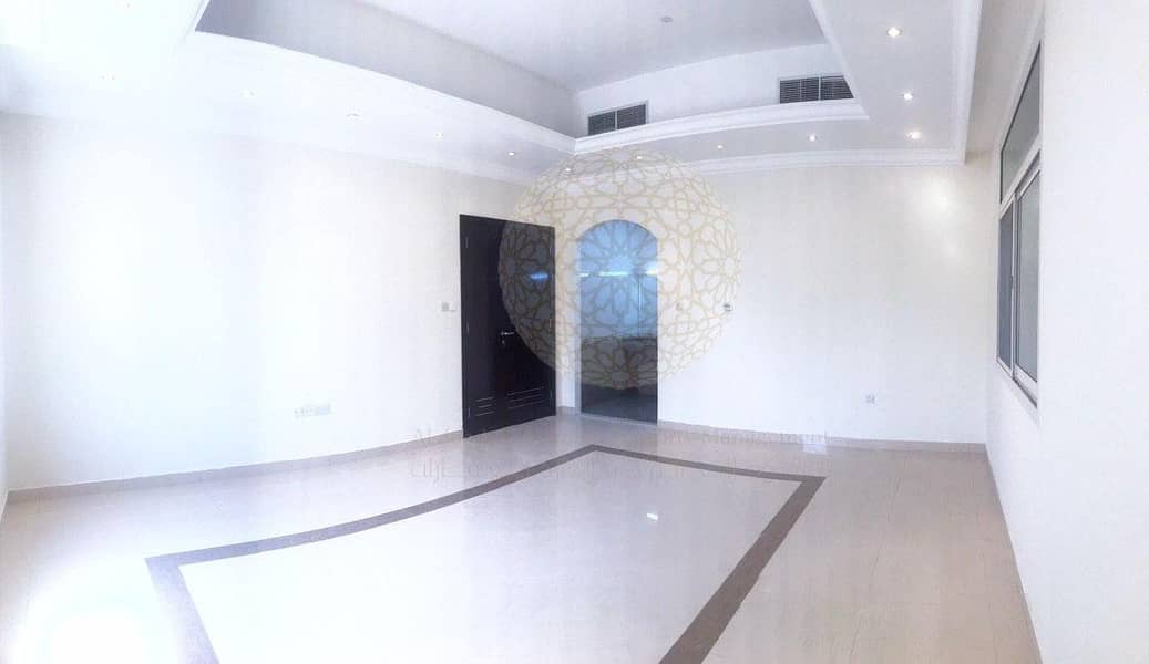 6 MARVELOUS 5 BEDROOM INDEPENDENT VILLA WITH MAID ROOM FOR RENT IN KHALIFA CITY A