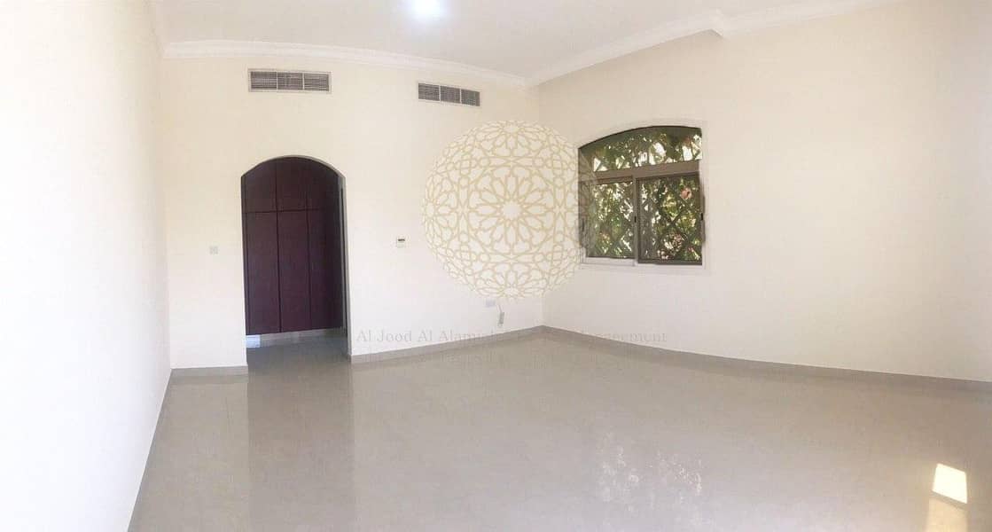 9 MARVELOUS 5 BEDROOM INDEPENDENT VILLA WITH MAID ROOM FOR RENT IN KHALIFA CITY A