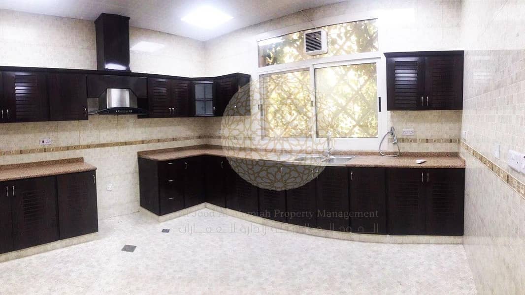 18 MARVELOUS 5 BEDROOM INDEPENDENT VILLA WITH MAID ROOM FOR RENT IN KHALIFA CITY A