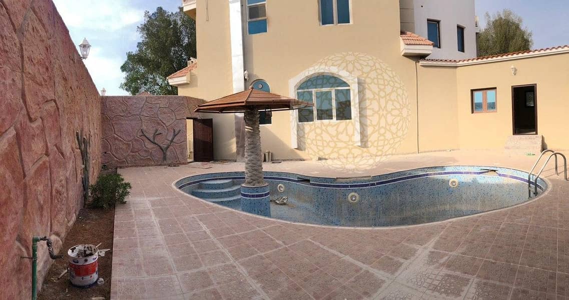 18 GORGEOUS 5 BEDROOM STAND ALONE VILLA IN A VERY BIG PLOT WITH SWIMMING POOL FOR RENT IN MOHAMMED BIN ZAYED