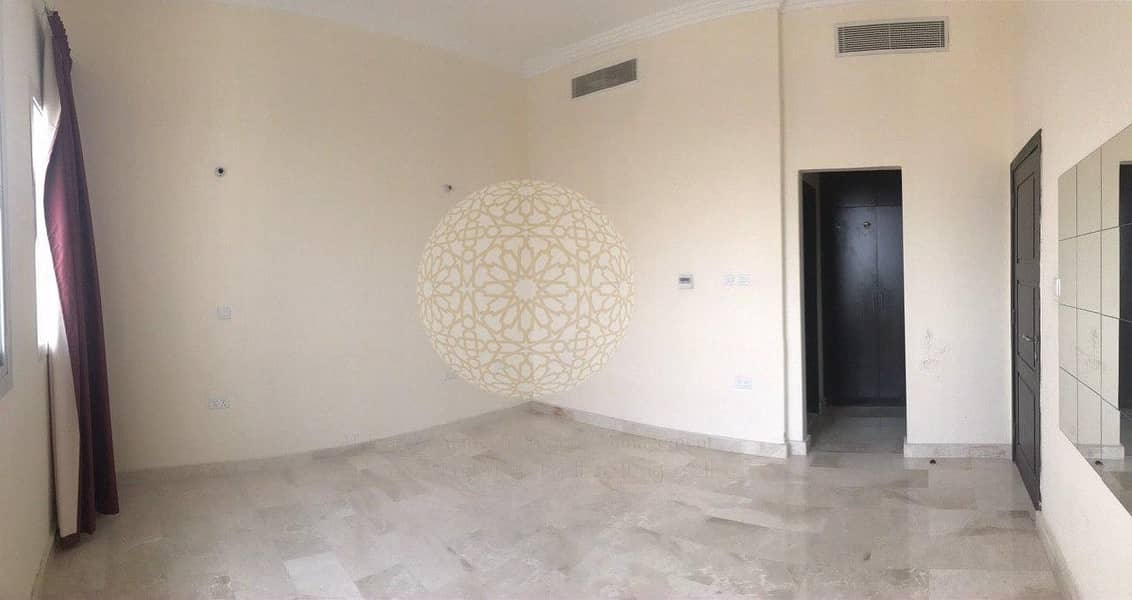 15 EXCELLENT FINISHING 5 BEDROOM SEMI INDEPENDENT CORNER VILLA WITH JACUZZI POOL AND DRIVER ROOM FOR RENT IN KHALIFA CITY A