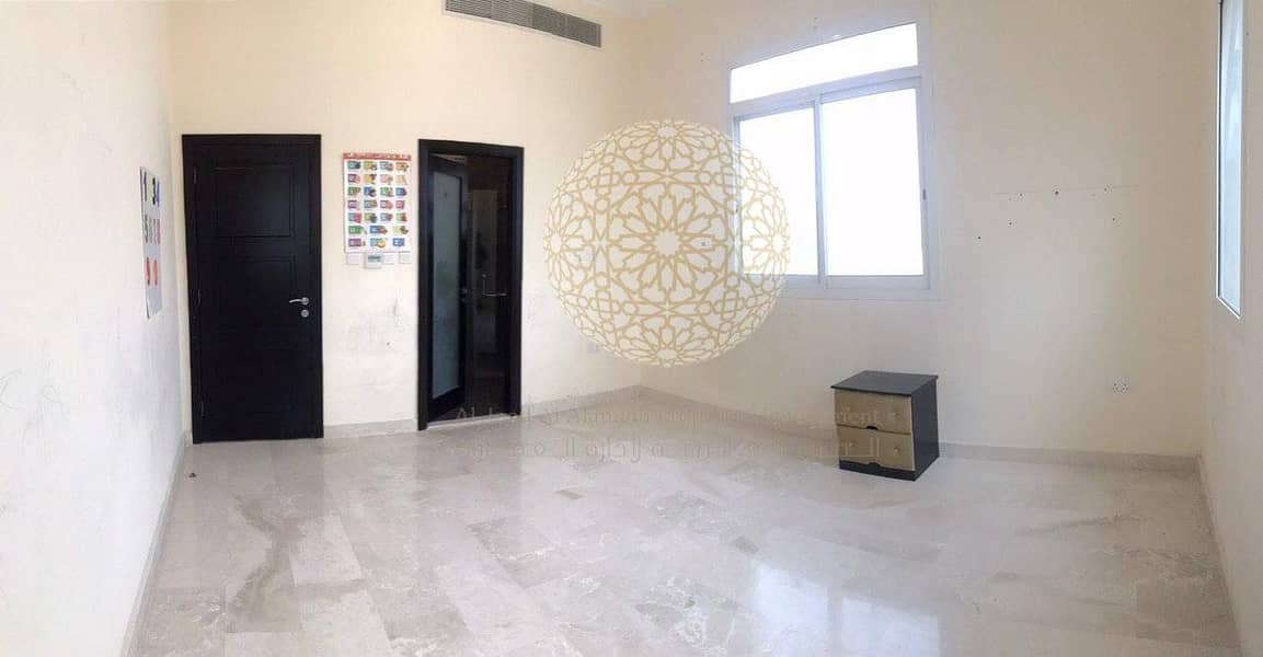 16 EXCELLENT FINISHING 5 BEDROOM SEMI INDEPENDENT CORNER VILLA WITH JACUZZI POOL AND DRIVER ROOM FOR RENT IN KHALIFA CITY A