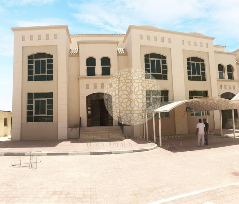 PERFECTLY MADE 5 BEDROOM COMPOUND VILLA WITH SWIMMING POOL AND MAID ROOM FOR RENT IN KHALIFA CITY A