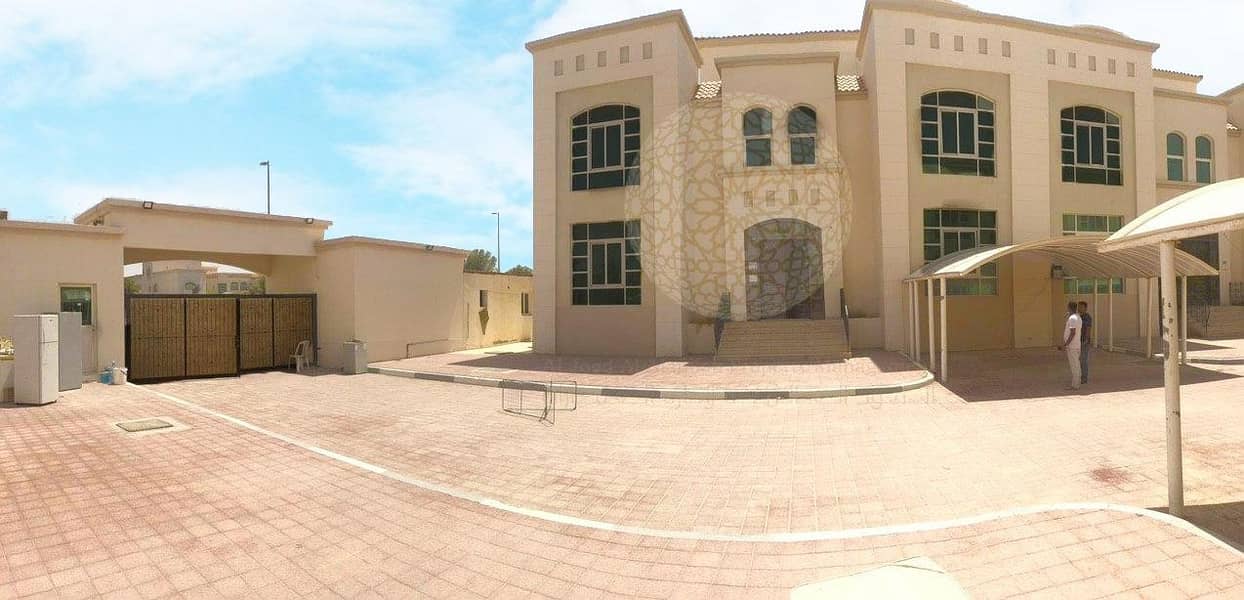 2 PERFECTLY MADE 5 BEDROOM COMPOUND VILLA WITH SWIMMING POOL AND MAID ROOM FOR RENT IN KHALIFA CITY A