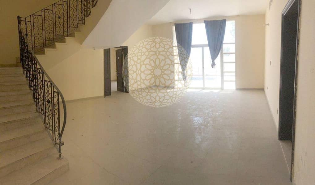 8 PERFECTLY MADE 5 BEDROOM COMPOUND VILLA WITH SWIMMING POOL AND MAID ROOM FOR RENT IN KHALIFA CITY A