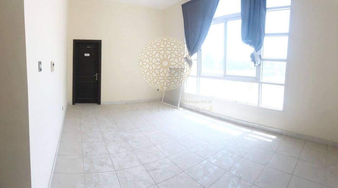15 PERFECTLY MADE 5 BEDROOM COMPOUND VILLA WITH SWIMMING POOL AND MAID ROOM FOR RENT IN KHALIFA CITY A
