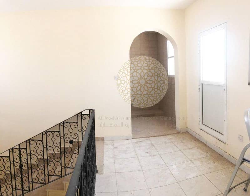 16 PERFECTLY MADE 5 BEDROOM COMPOUND VILLA WITH SWIMMING POOL AND MAID ROOM FOR RENT IN KHALIFA CITY A