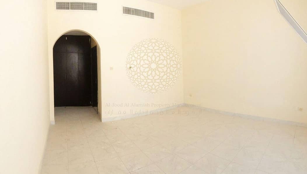 18 PERFECTLY MADE 5 BEDROOM COMPOUND VILLA WITH SWIMMING POOL AND MAID ROOM FOR RENT IN KHALIFA CITY A