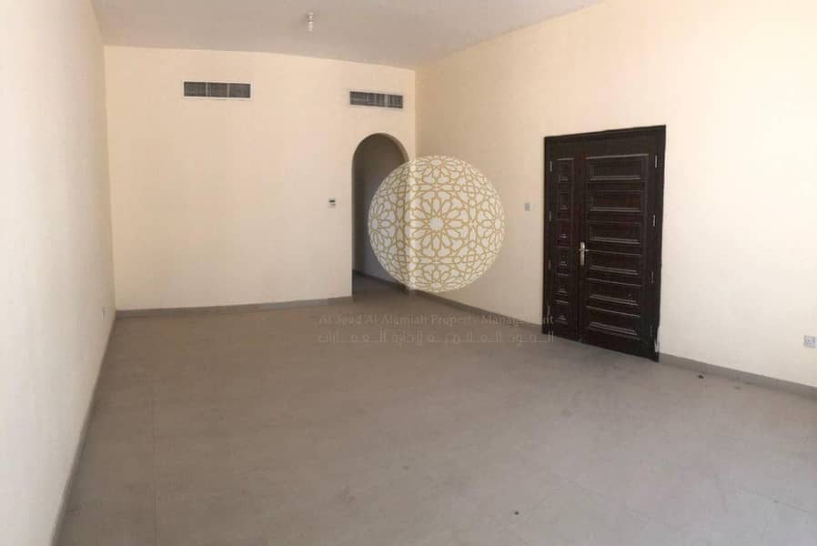 20 PERFECTLY MADE 5 BEDROOM COMPOUND VILLA WITH SWIMMING POOL AND MAID ROOM FOR RENT IN KHALIFA CITY A
